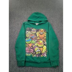 Nickelodeon Teenage Mutant Ninja Turtles Hoodie Kids Size 14-16 Green Fleece